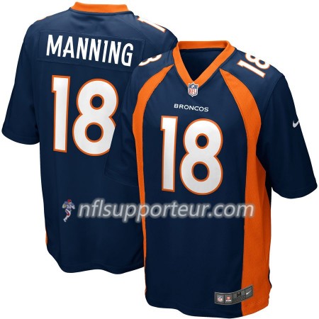 Maillot Homme Denver Broncos Peyton Manning 18 Nike Bleu